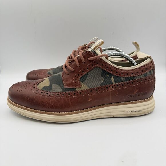 Cole Haan Original Grand Longwing Neoprene Dress Shoes Men’s 10.5 M Oxford Camo main image 4